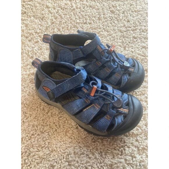 Keen Other - Keen Newport Blue Sharks Multi Stripe Waterproof Sport Sandals Toddler Size 1
